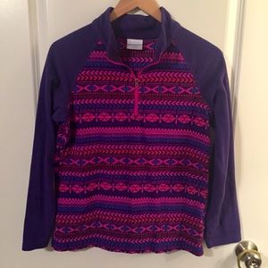 SOLD! Girl’s Columbia 1/4 Zip Fleece Pullover